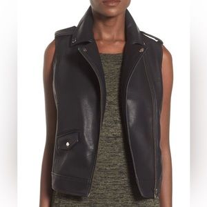 NWOT Leith Faux Leather Vest